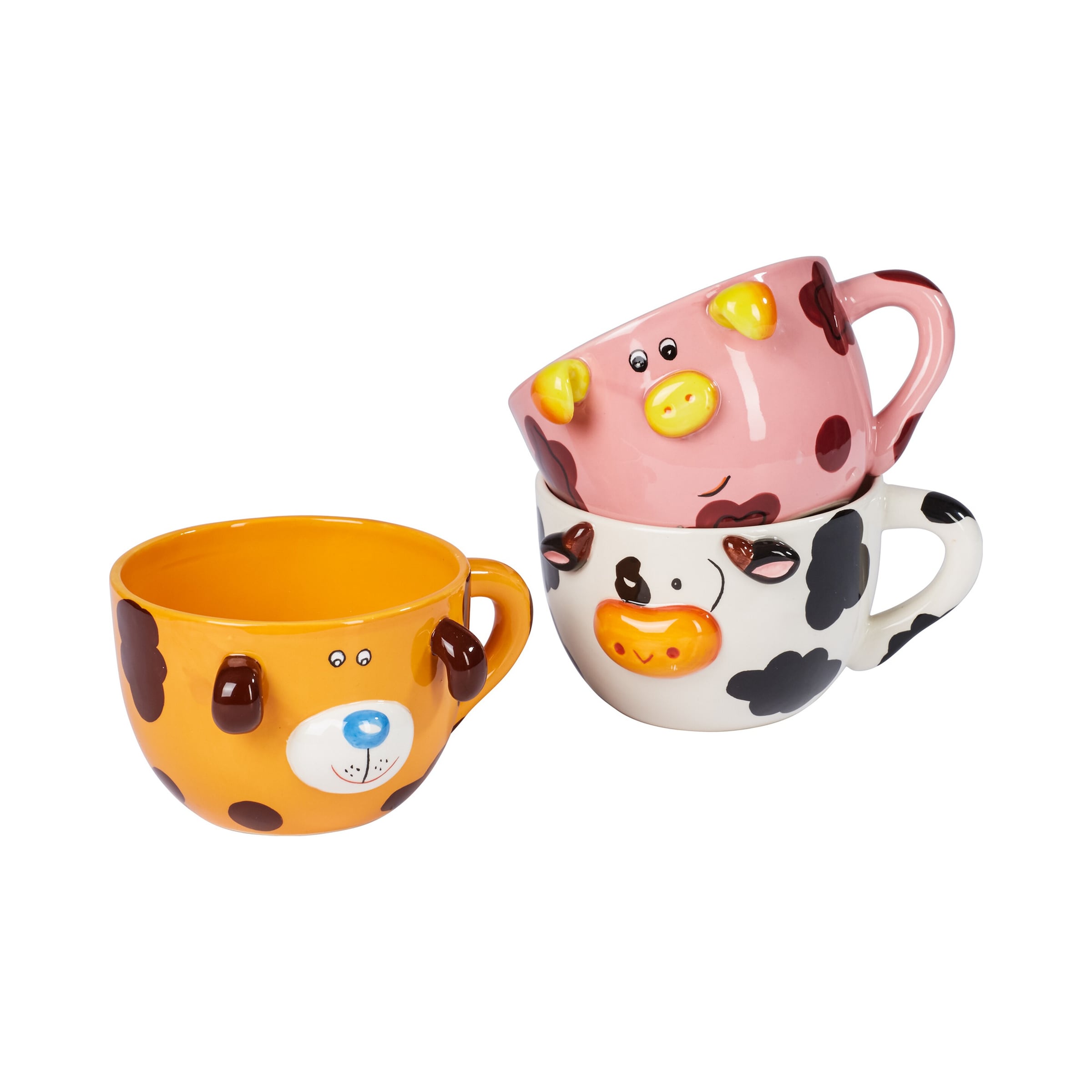 Müsli-Tassen-Set "Bauernhof", 3 Stück