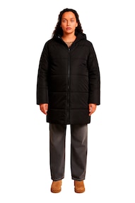 Lange 2-in-1 Steppjacke für Schwangerschaft und Stillzeit mit Babyeinsatz