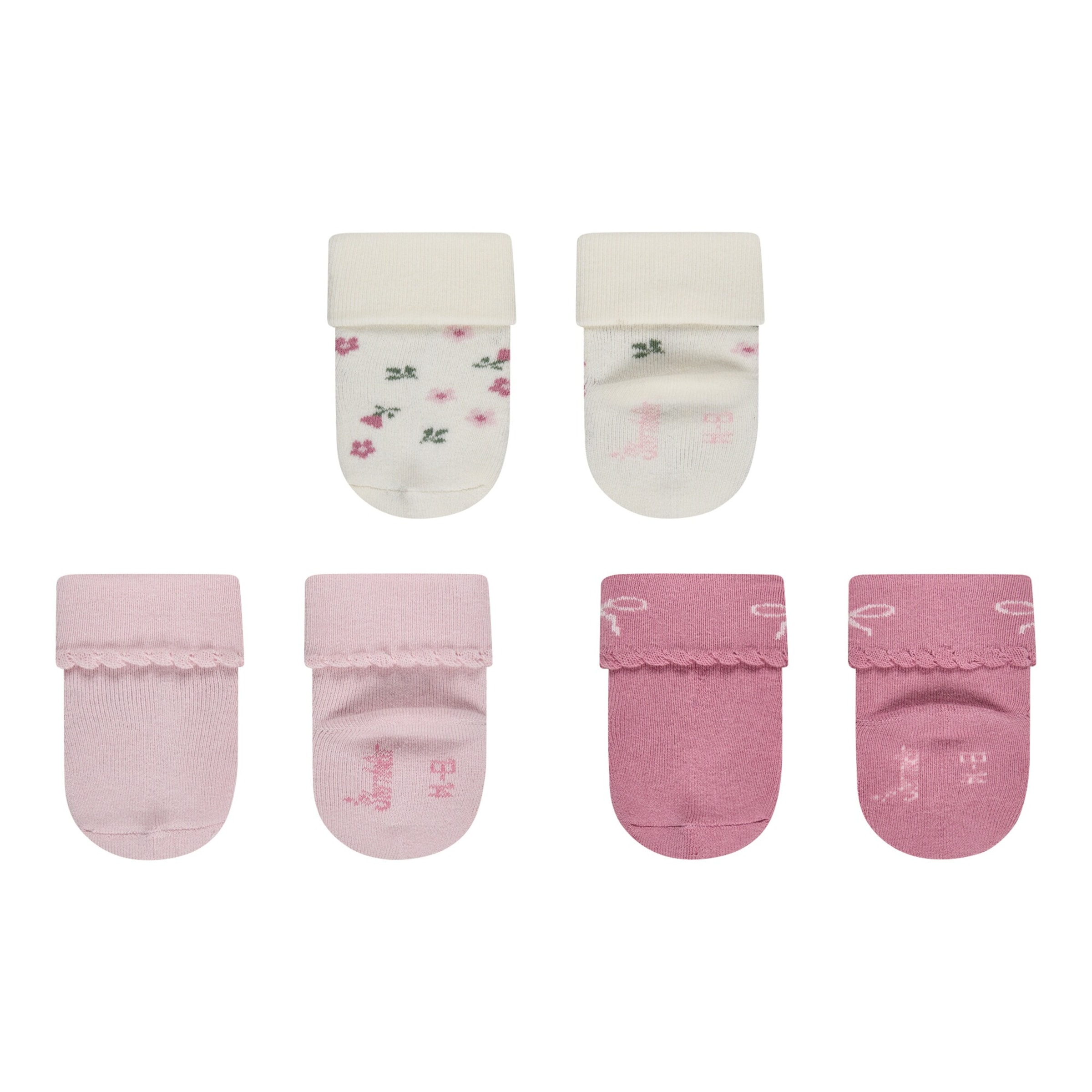 Sterntaler 3er-Pack Socken Blumen Schleife