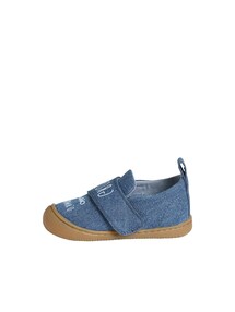 Baby Stoff-Hausschuhe mit Klettverschluss