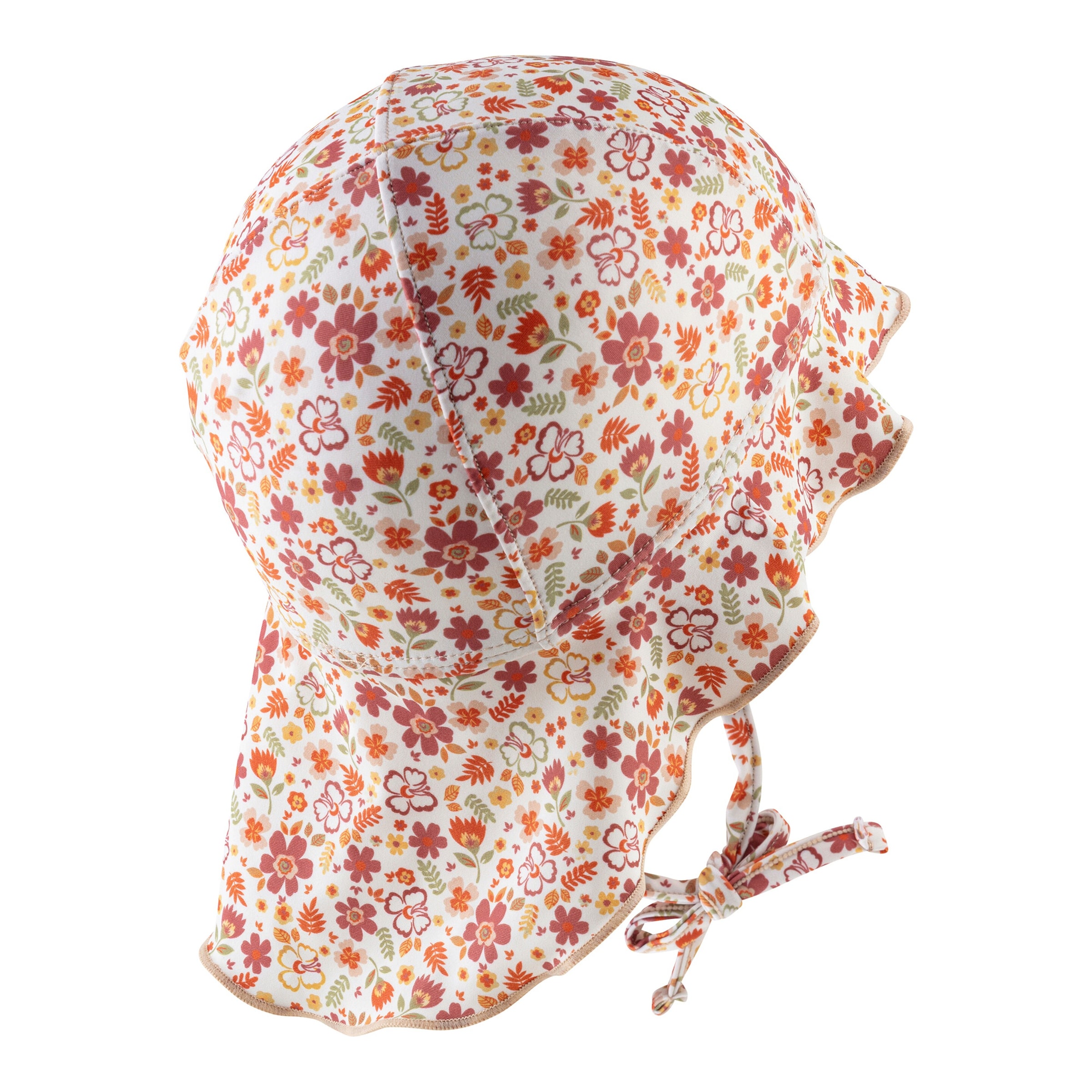 Schirmmütze mit Nacken- und UV-Schutz Blumen