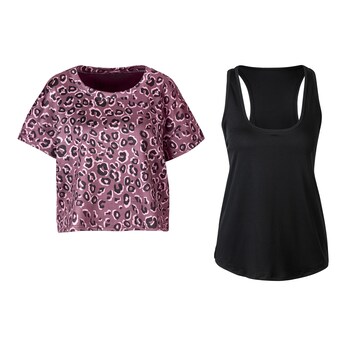 Functioneel shirt "Luipaard" 2 in 1