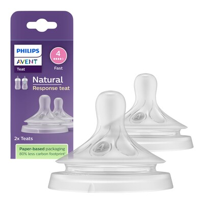 2er-Pack Natural Response Sauger, Silikon, Stufe 4, ab 3M