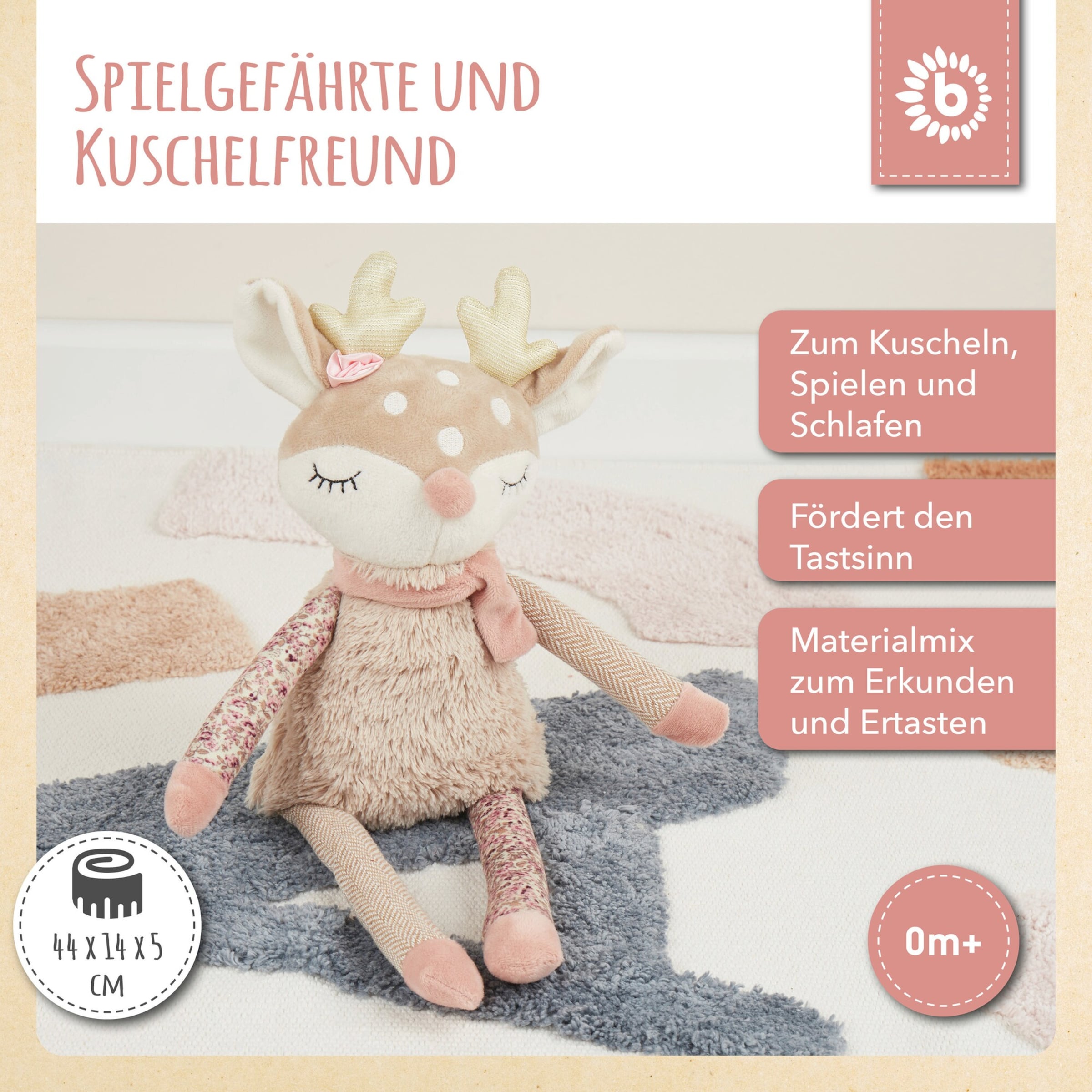 Bieco Kuscheltier Großes Reh - ab Geburt