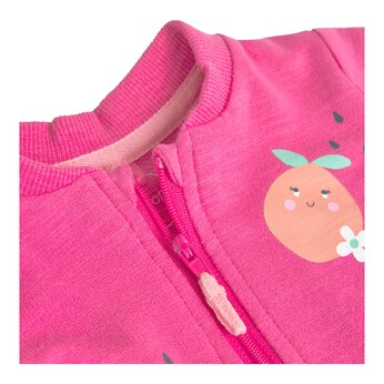 Sweatjacke Früchte Rüschen