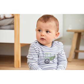 Shirt langarm Ringel Traktor
