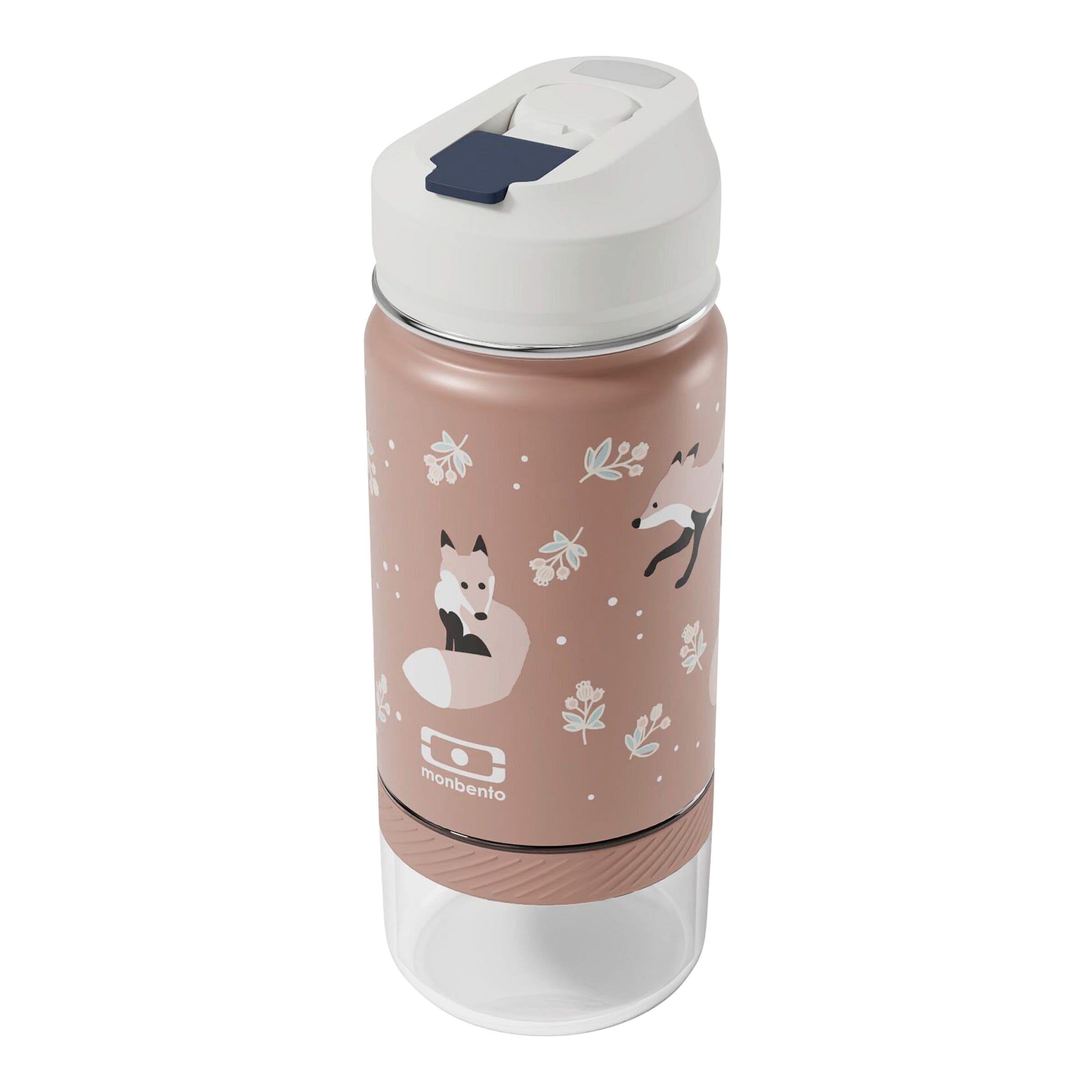Monbento 2 in 1 Trinkflasche mit Strohhalm 300ml + Snackbox 120ml