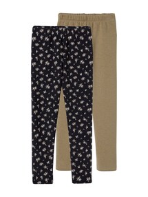 2er-Pack Leggings mit Fleece-Futter Mädchen