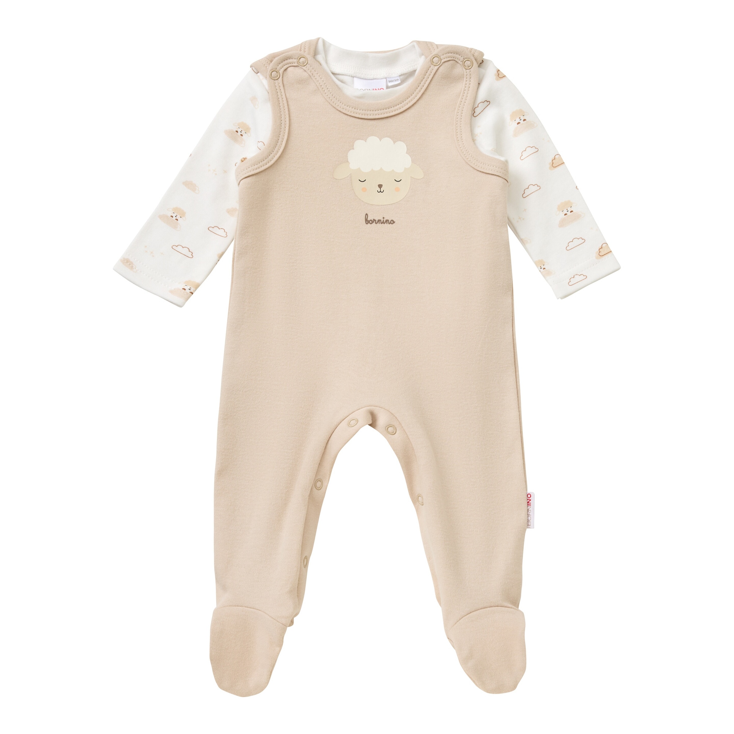 Bornino Lieblinge Strampler-Set 2-tlg. mit Shirt Schaf Wolken