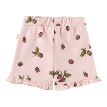 Sweatshorts Himbeeren Rüschen