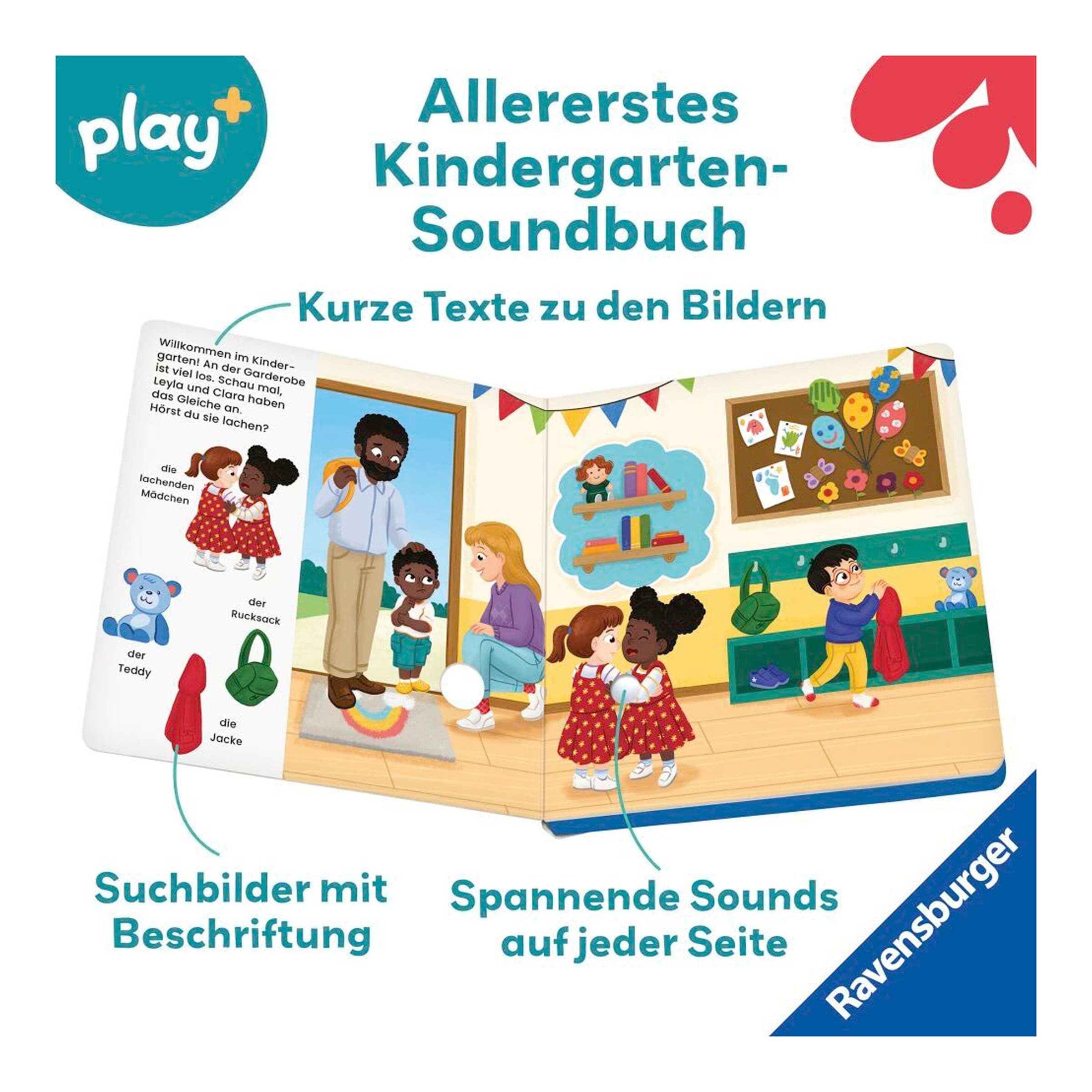 Ravensburger Play+ Mein allererstes Soundbuch Im Kindergarten