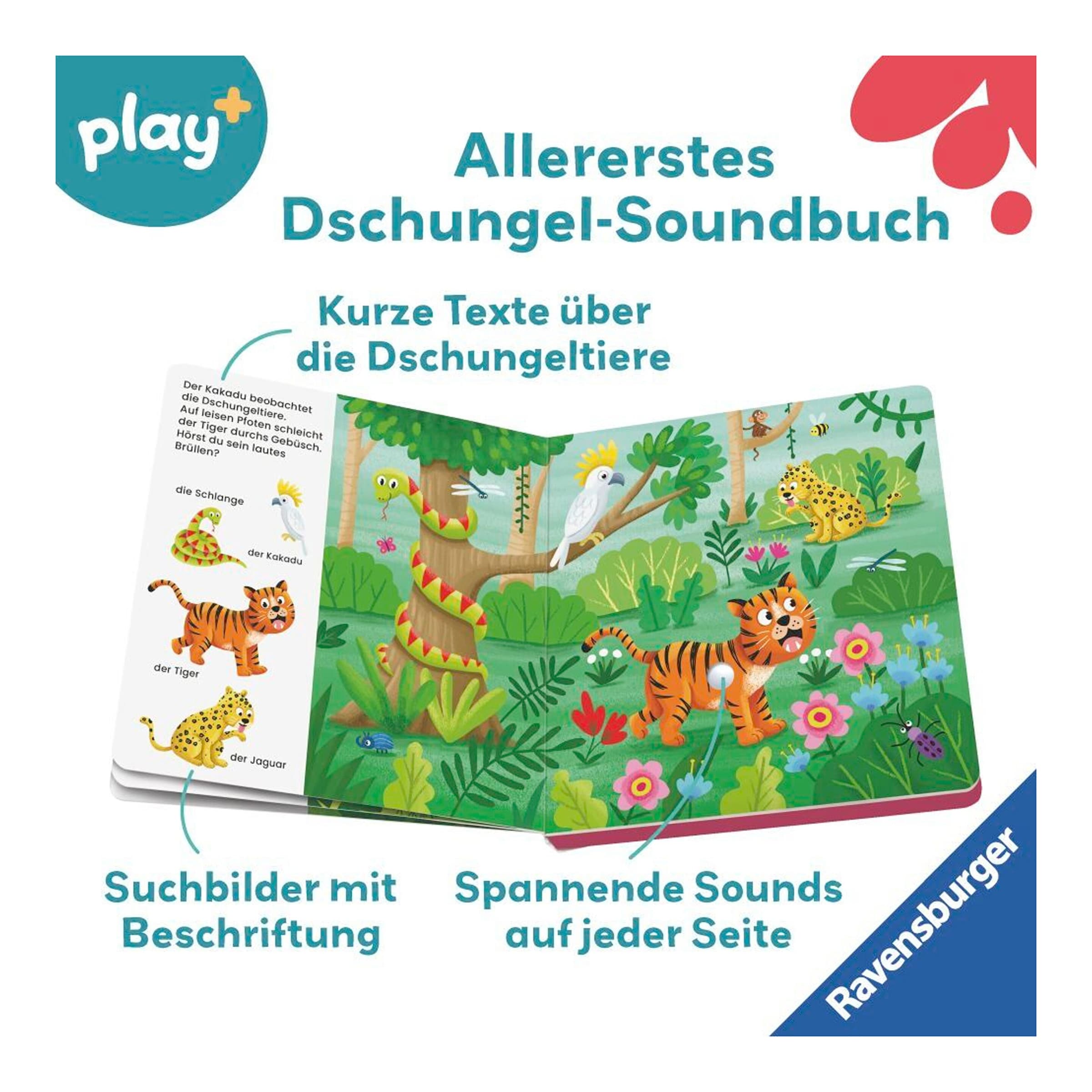 Ravensburger Play+ Mein allererstes Soundbuch Im Dschungel