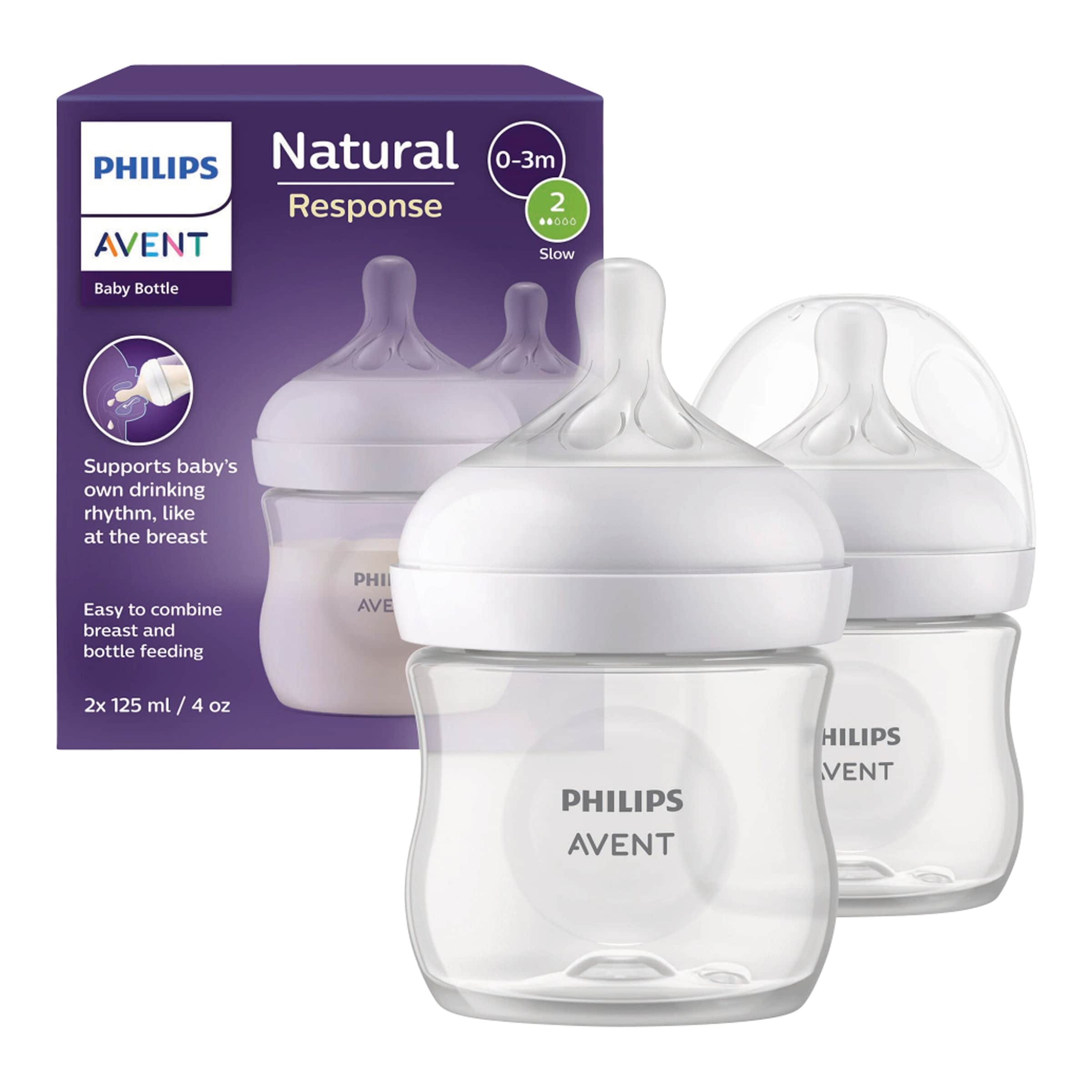2er-Pack Babyflasche Natural Response, 125ml, ab Geburt