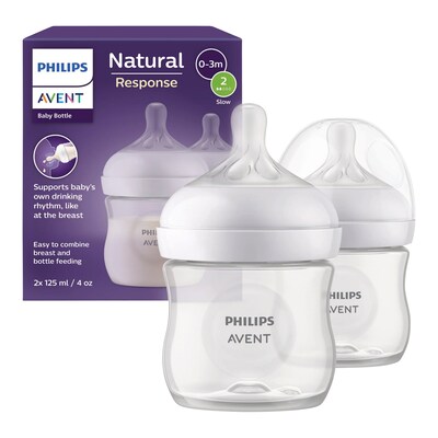 2er-Pack Babyflasche Natural Response, 125ml, ab Geburt