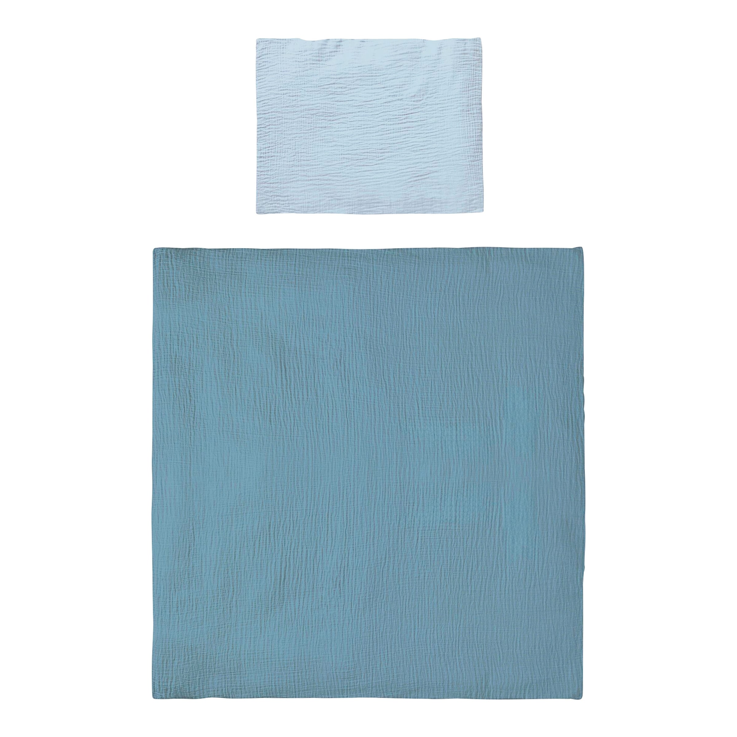 Wende-Bettwäsche Musselin 35x40/80x80 cm