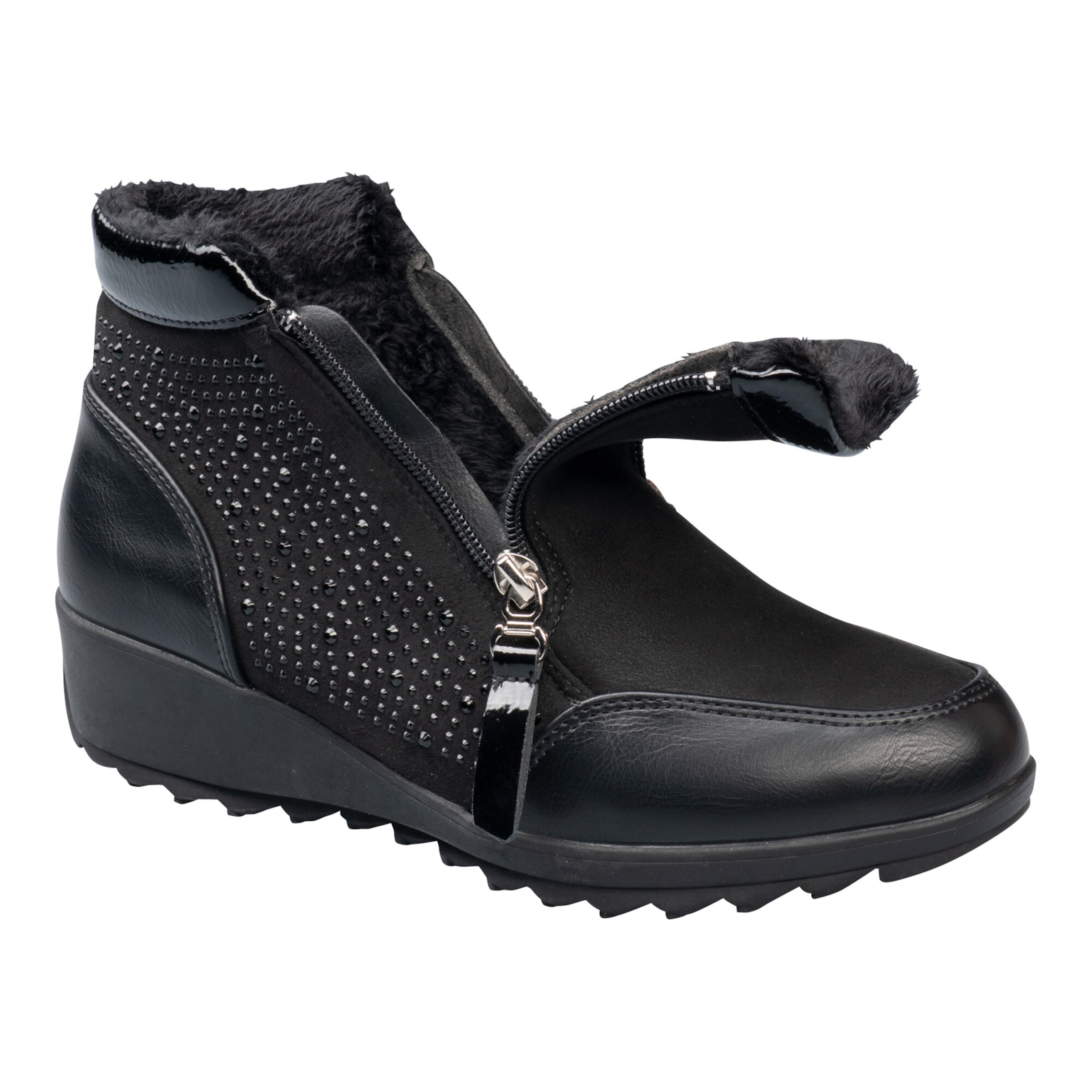 Stiefelette "Rita" mit Reißverschluss, gefüttert