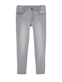 Jungen Slim-Fit-Jeans WATERLESS, Hüftweite REGULAR, Bundweite verstellbar