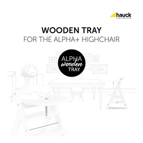 Hochstuhltisch Alpha Wooden Tray