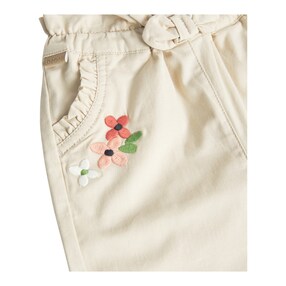 Hose Blumenstickerei