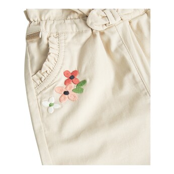 Hose Blumenstickerei