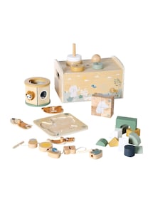 Baby Spielzeug-Set mit Tiermotiven, Holz FSC®