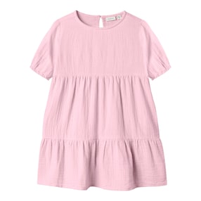 Robe en mousseline à manches courtes