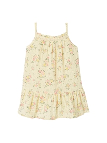 Mädchen Baby-Set: Blumenkleid & Höschen, Musselin