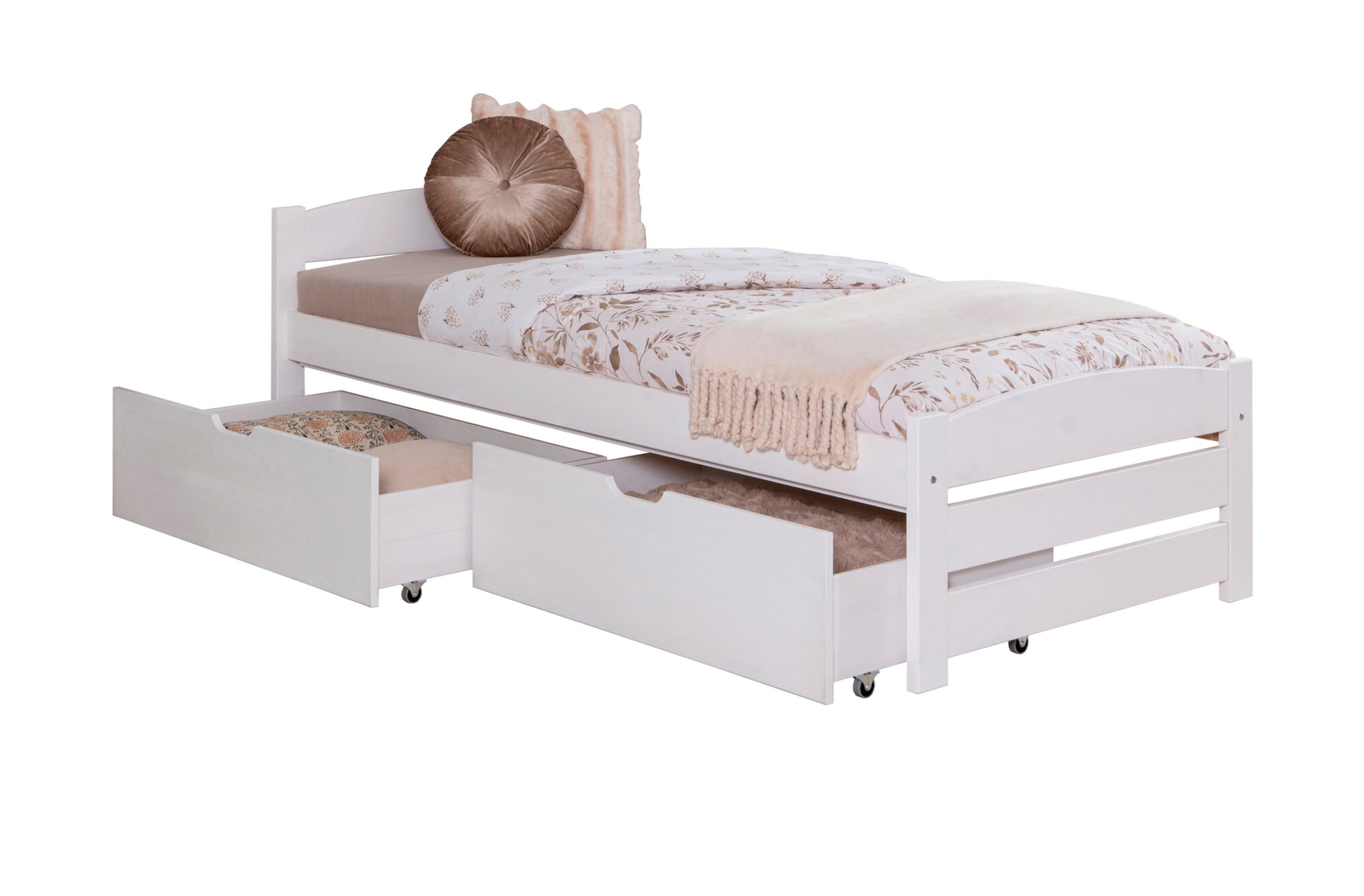 Ticaa Stauraumbett Seniorenbett „Loni“, Funktionsbett, Seniorenzimmer