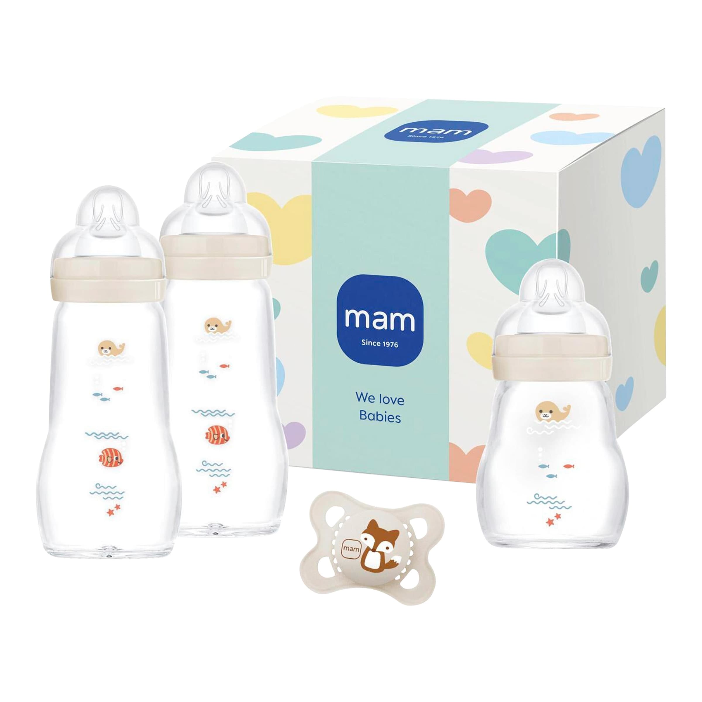 Mam 4-tlg. Feel Good Flaschen Set, Glas, ab 0M