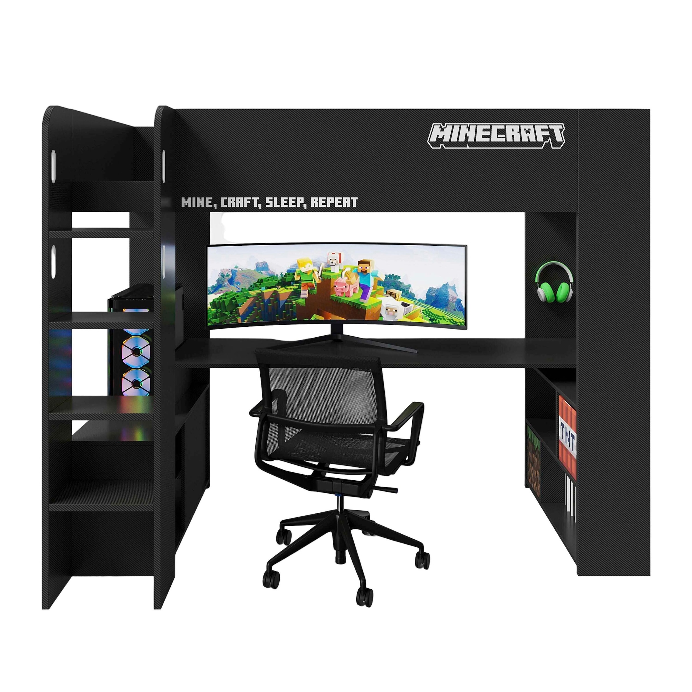 Roba Kojen-Bett, Gamingbett, 90x200cm _6 PS_ Minecraft