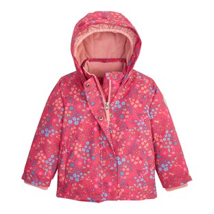 Veste d’hiver à capuche fleurs