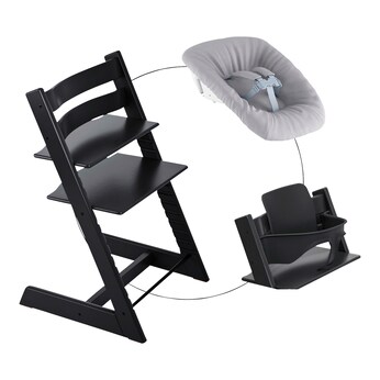 Bundle Treppenhochstuhl inkl. Newbornset Light Grey & Babyset