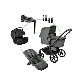 Kombikinderwagen Travel-Set inkl. Babyschale Otter, Isofix-Basis 360 Base und Adapter