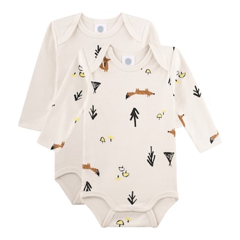 2er-Pack Bodys langarm Wald