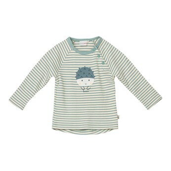 Raglanshirt langarm Ringel Kastanie