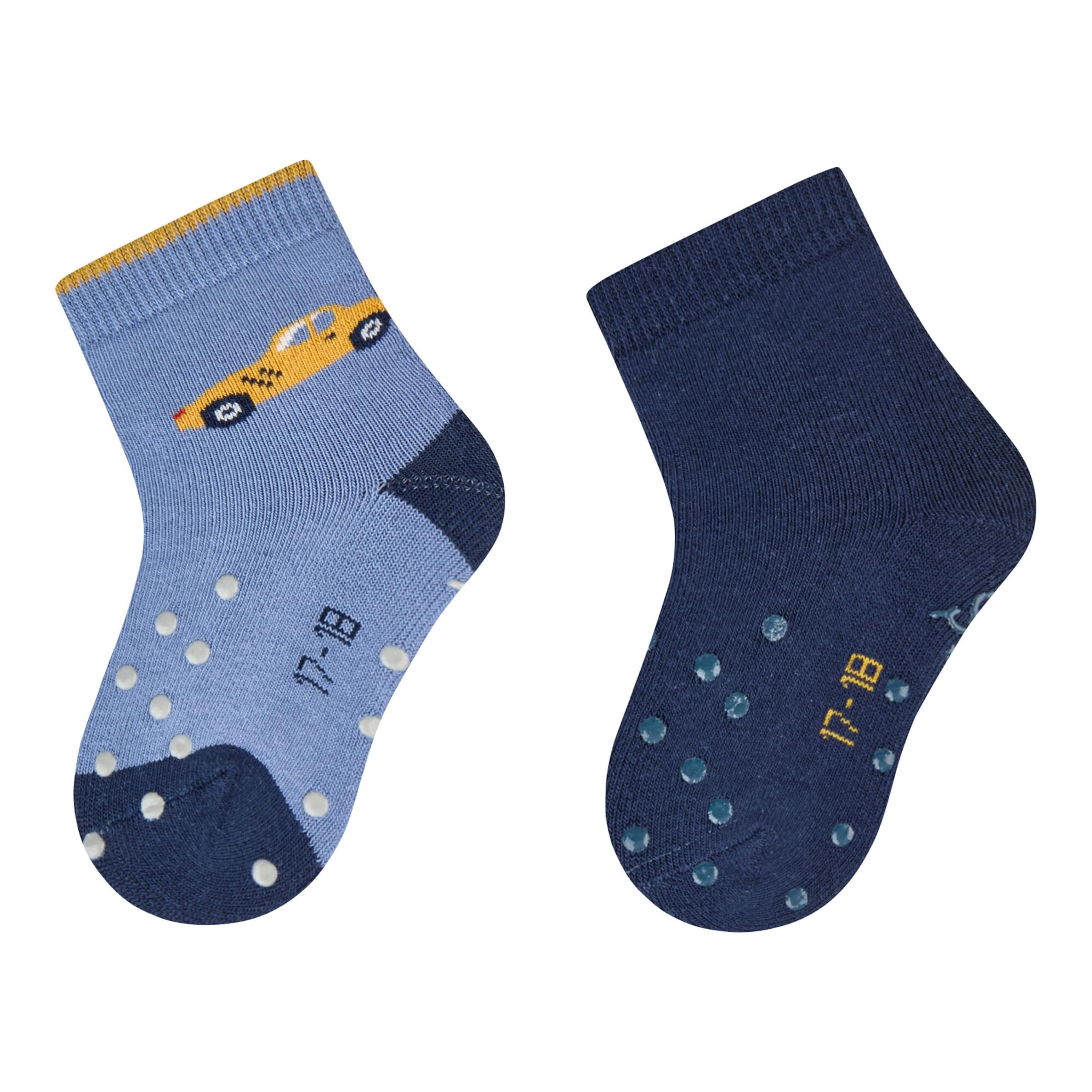 Sterntaler 2er-Pack Krabbelsocken Auto