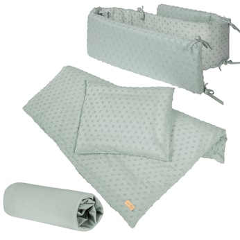 Geschenkset BIO-Jersey Schlafen groß Lil Planet frosty green 