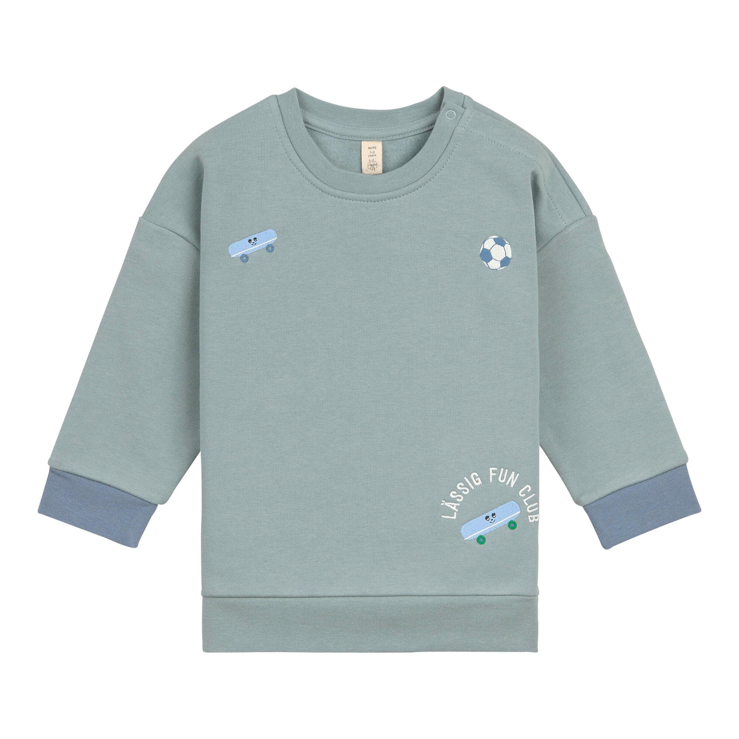 Lässig Sweatshirt Skateboard Fun