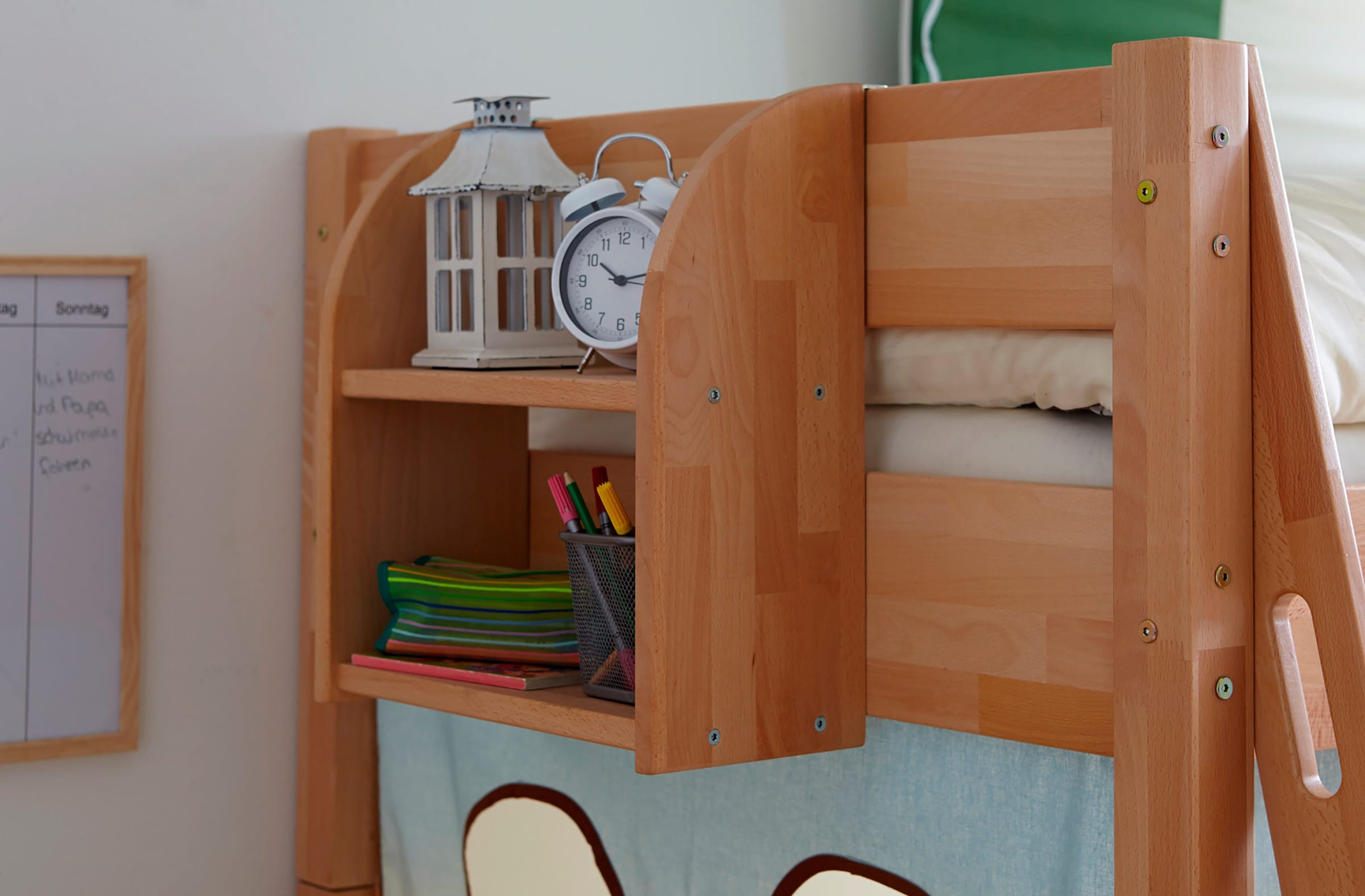 Ticaa Einhängeregal Hochbett und Etagenbett Buche Bio Geölt von TICAA