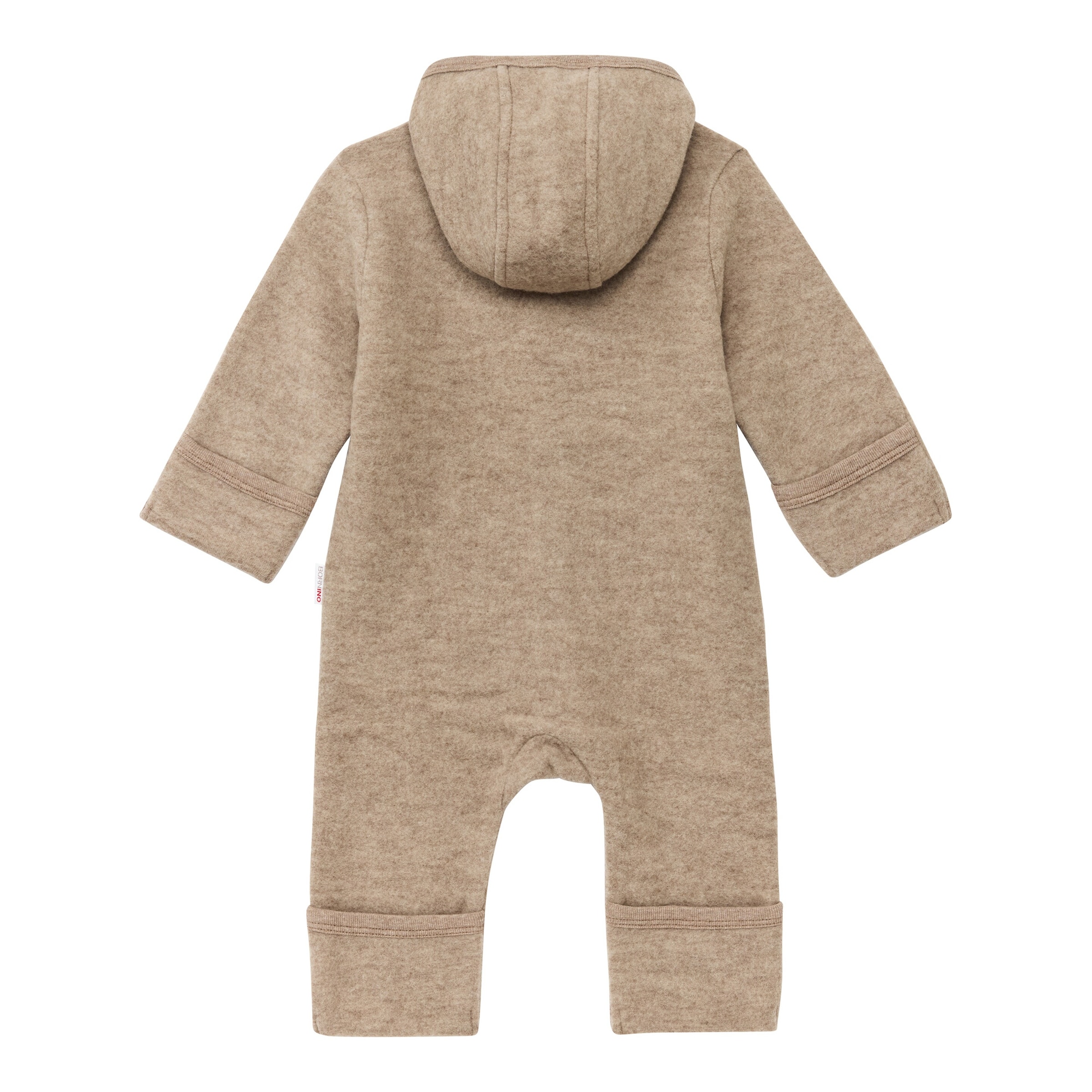 Bornino Wollfleece-Overall mit Klappbündchen aus Merinowolle