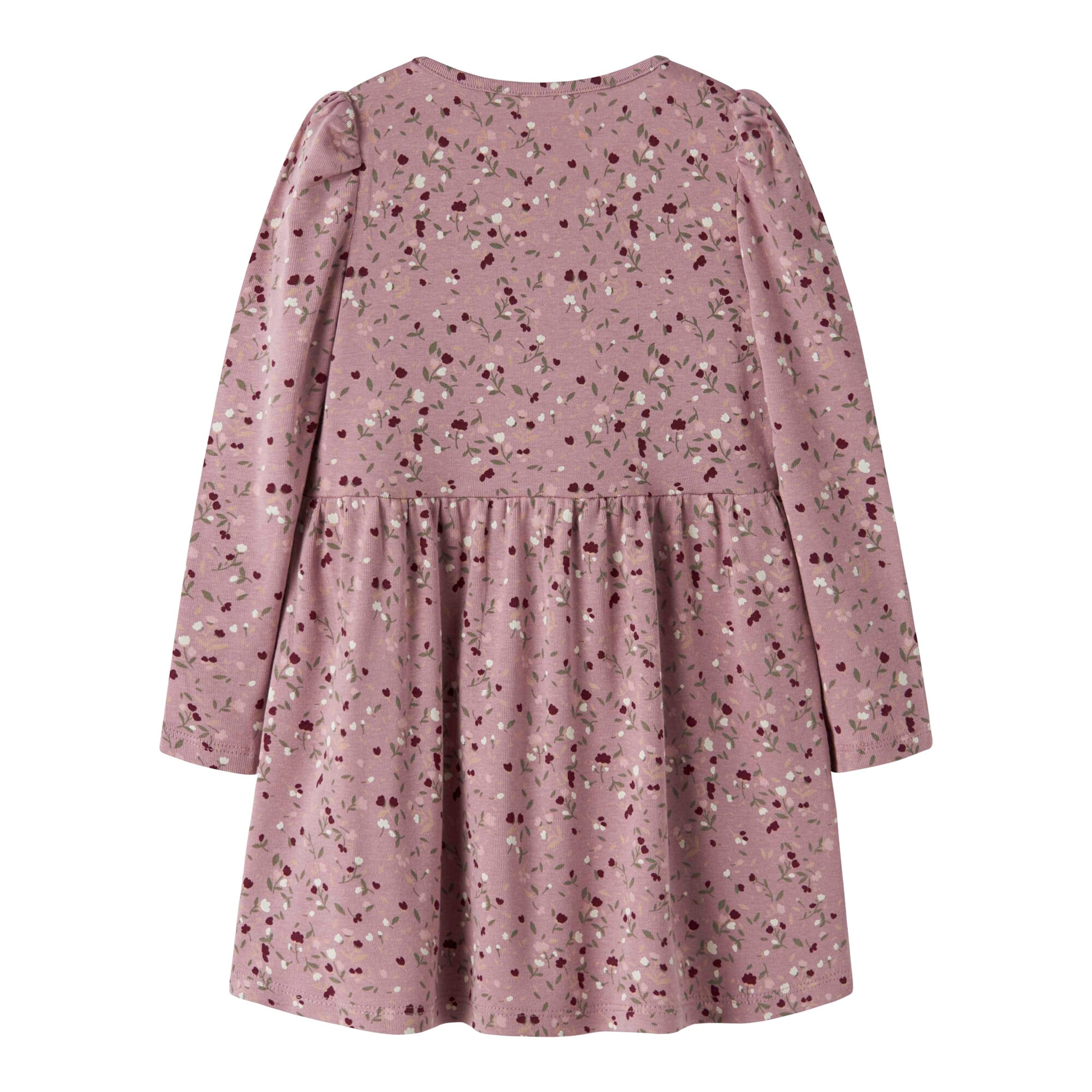 Name It Kleid langarm Blumen Rippqualität