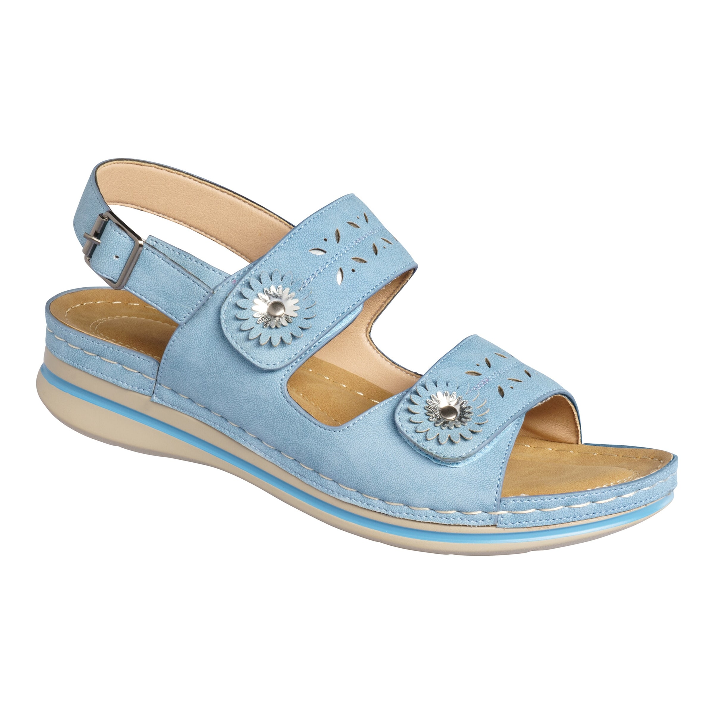 wonderwalk Bequem-Klettsandalette "Carina", Größe: 40