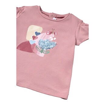 T-Shirt Blume Schmetterling