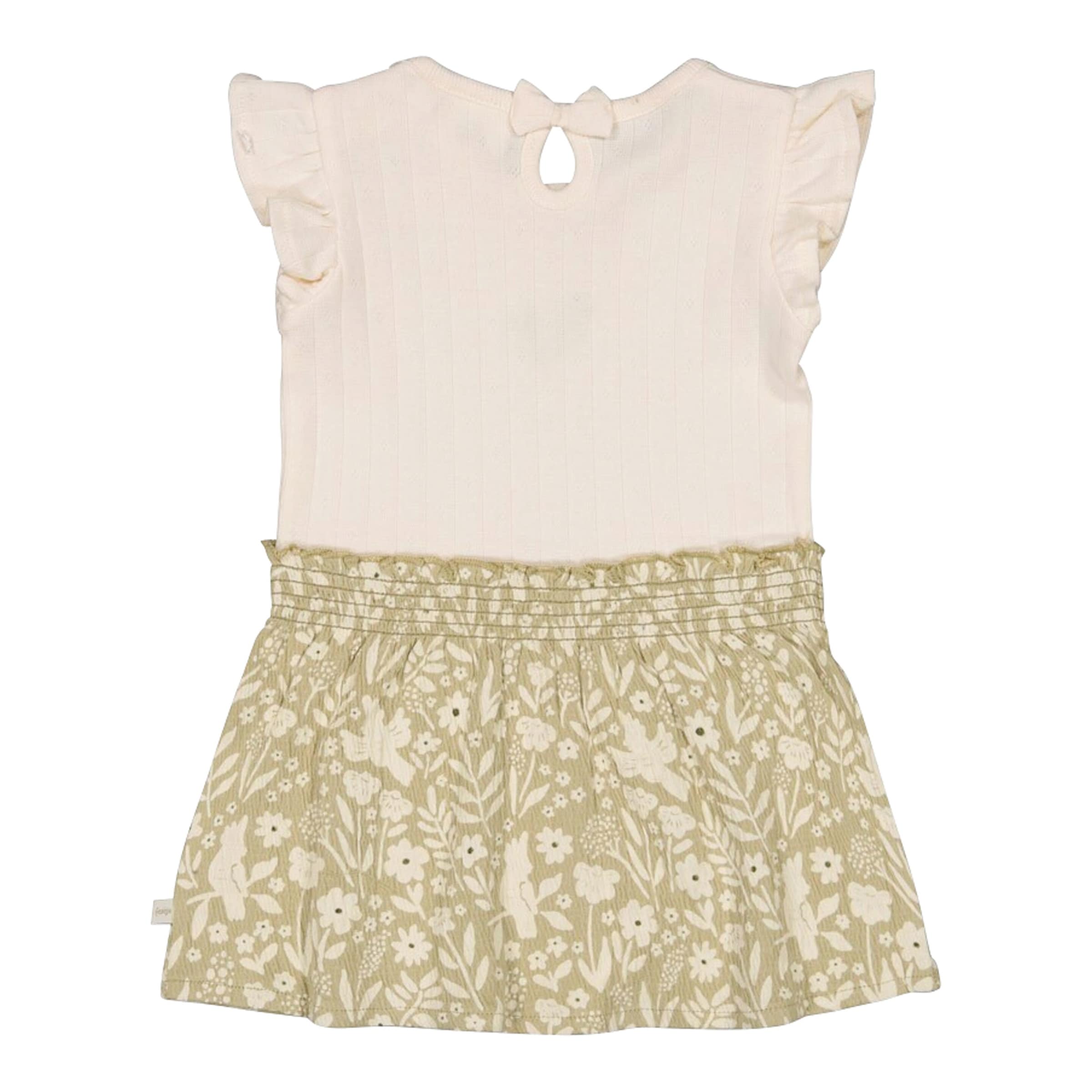Feetje Krepp-Kleid Flügelarm Blumen