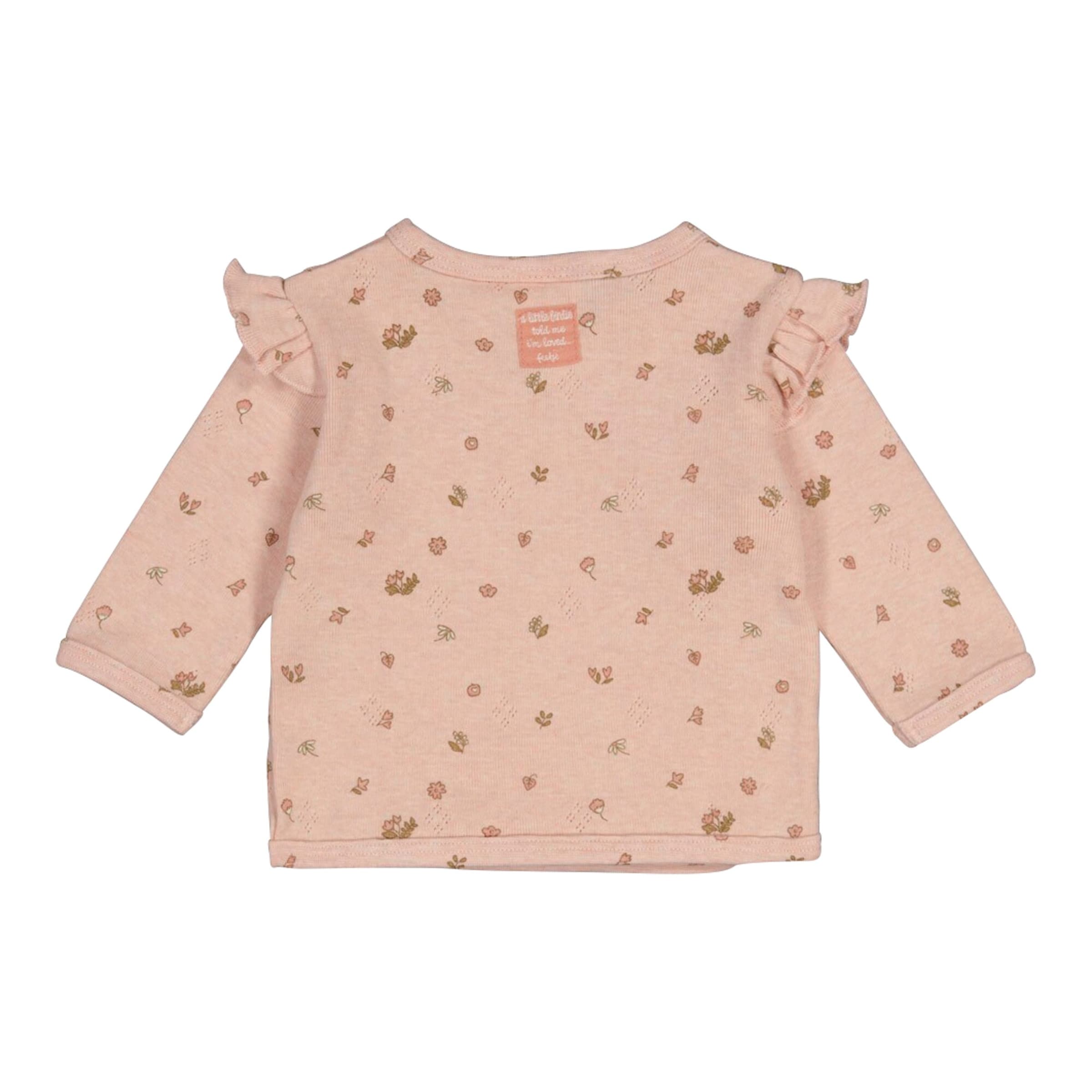 Feetje Ajour-Wickelshirt langarm Blumen Rüschen