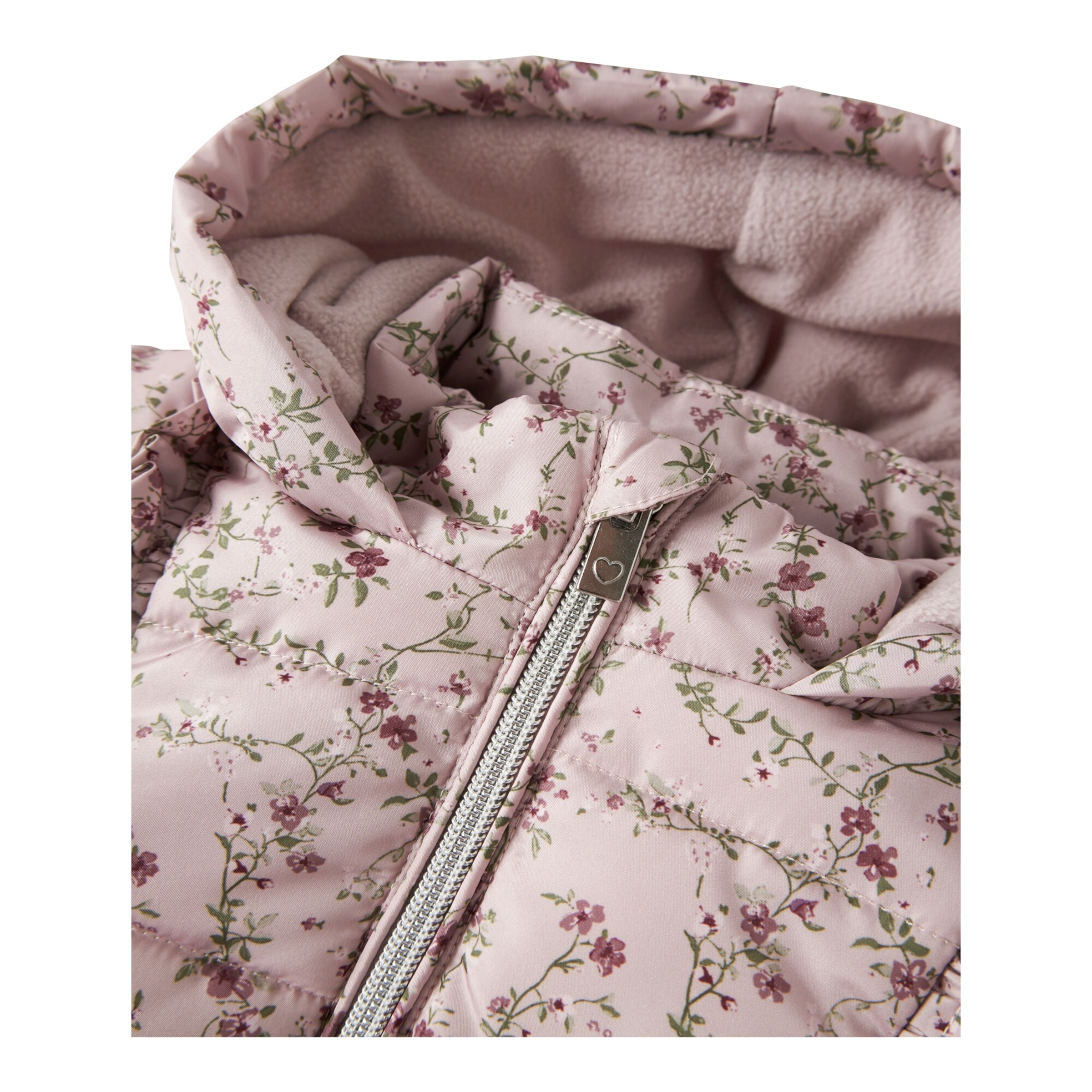 Steppjacke mit Kapuze Blumen