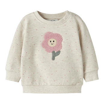 Sweatshirt Blume Punkte