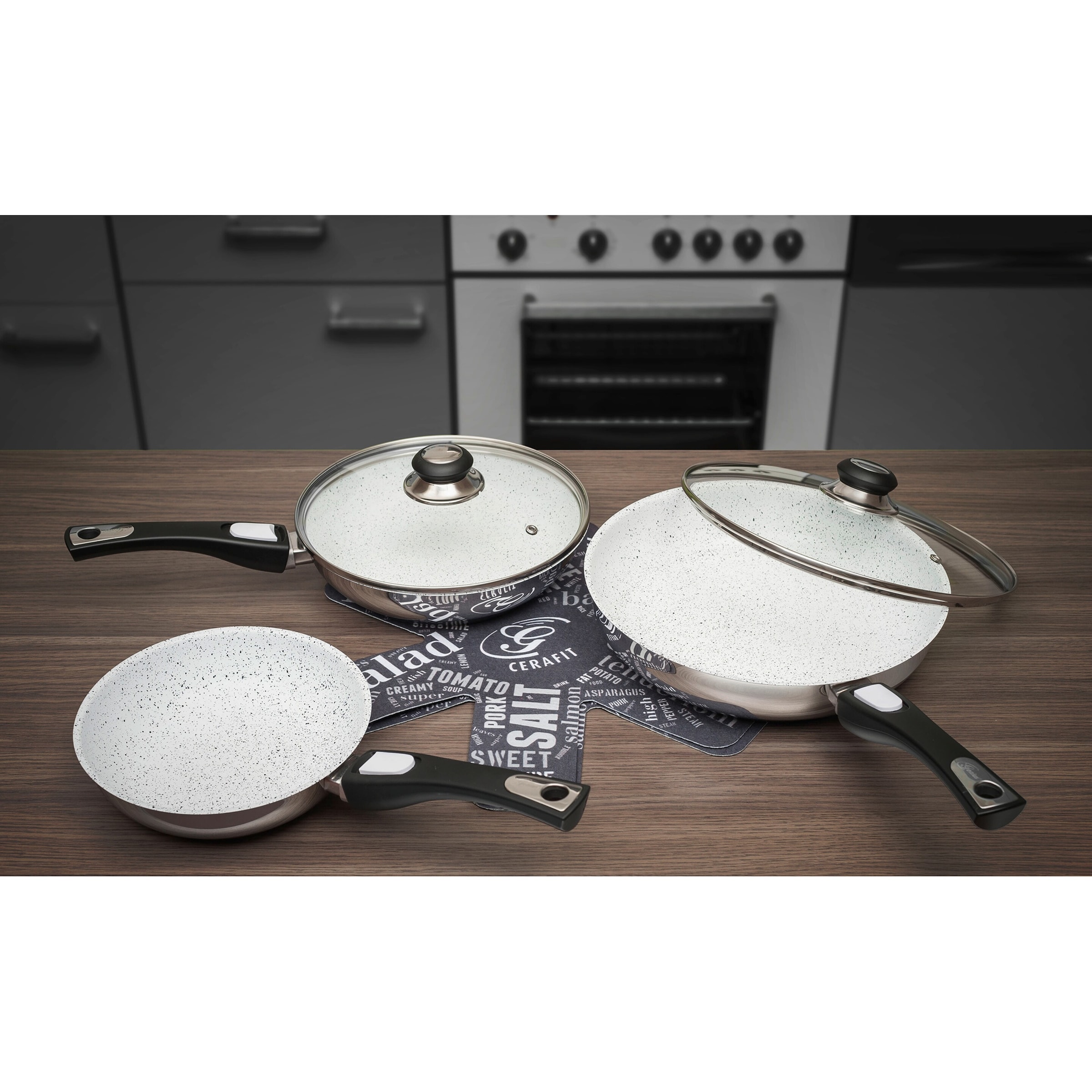 Genius Pfannen-Set Cerafit  Mont-Blanc, 7-teilig