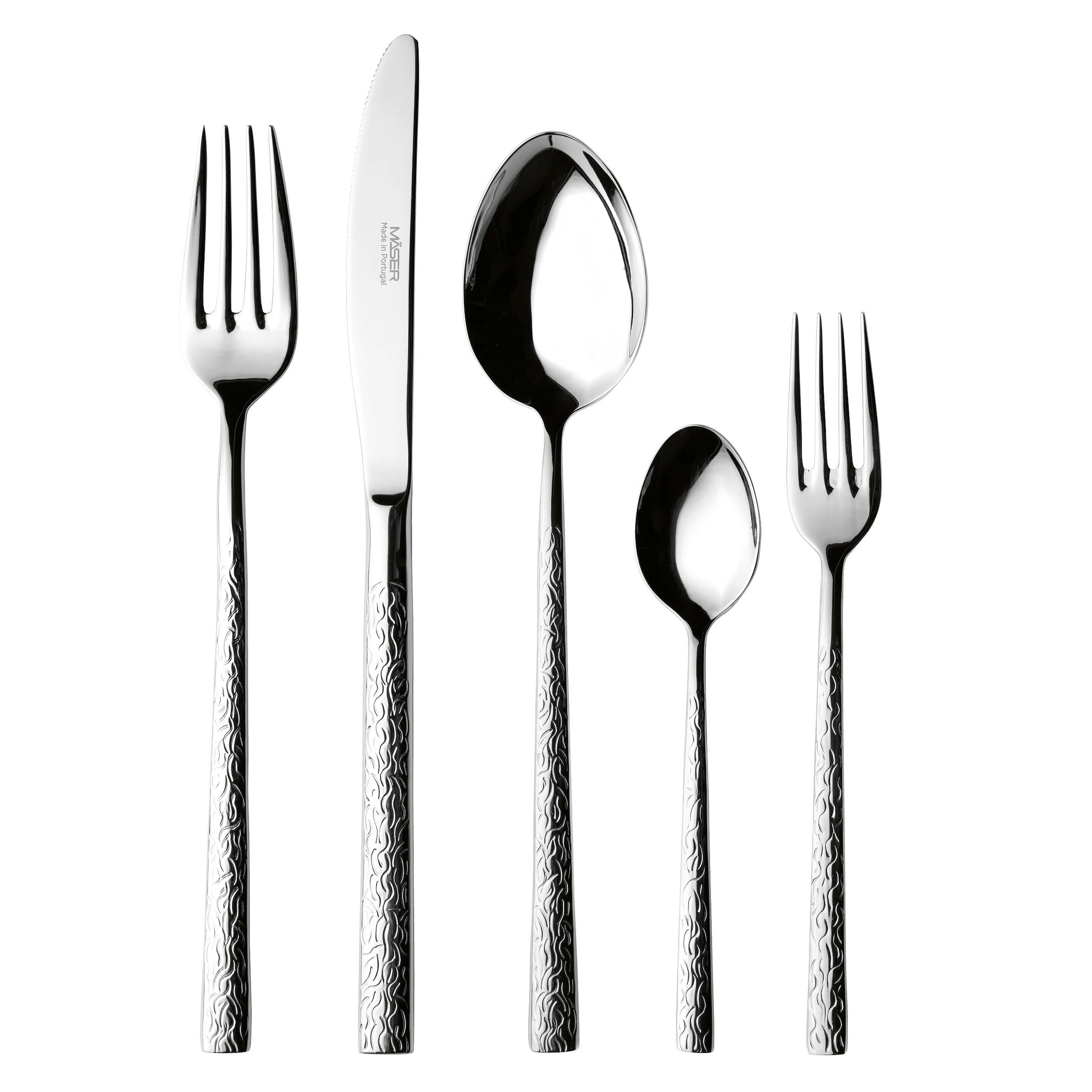 Besteck-Set, Edelstahl Ivy
