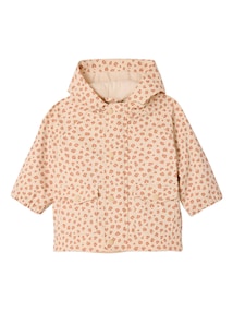 3-in-1 Baby Regenjacke mit Leo-Print, Teedyfleece-Weste